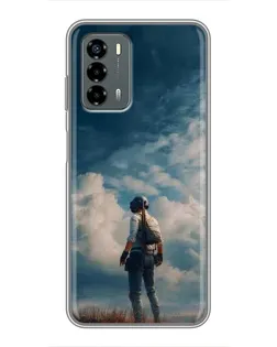 Чехол для Blade V40 Vita с картинкой «Герой PUBG на скале» Чехол для Blade V40 Vita с картинкой «Герой PUBG на скале»