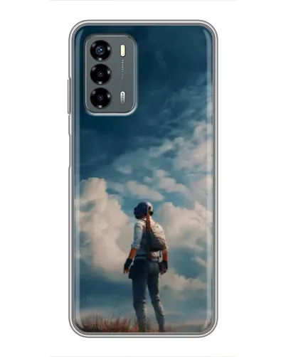 Чехол для Blade V40 Vita с картинкой «Герой PUBG на скале»