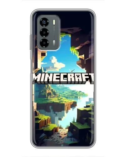 Чехол для Blade V40 Vita с картинкой «Пещера Майнкрафт»