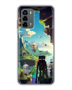 Чехол для Blade V40 Vita с картинкой «Эндермен в лесу» Чехол для Blade V40 Vita с картинкой «Эндермен в лесу»