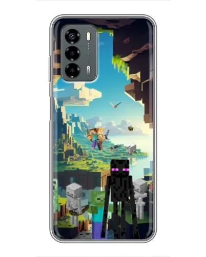 Чехол для Blade V40 Vita с картинкой «Эндермен в лесу»