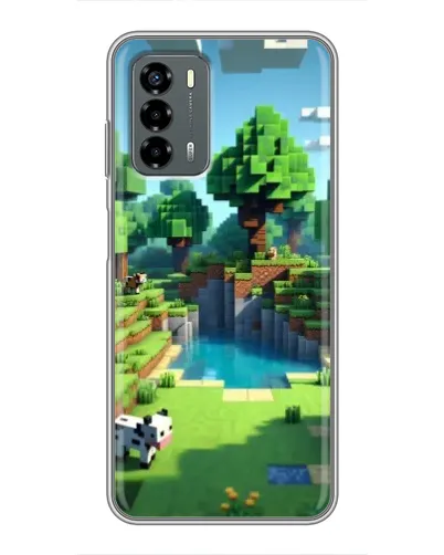 Чехол для Blade V40 Vita с картинкой «Minecraft летний день»