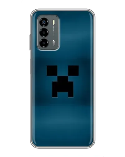Чехол для Blade V40 Vita с картинкой «Крипер текстура»