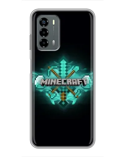 Чехол для Blade V40 Vita с картинкой «Minecraft Diamond лого»