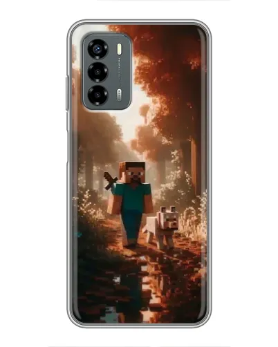 Чехол для Blade V40 Vita с картинкой «Стив в лесу»