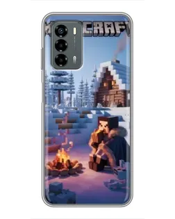 Чехол для Blade V40 Vita с картинкой «Зимний Minecraft» Чехол для Blade V40 Vita с картинкой «Зимний Minecraft»