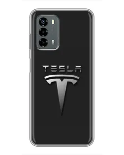 Чехол для Blade V40 Vita с картинкой «Стальной логотип Tesla» Чехол для Blade V40 Vita с картинкой «Стальной логотип Tesla»