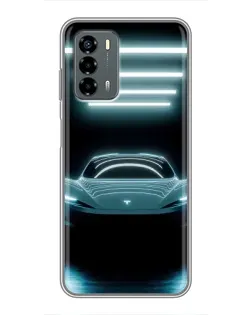 Чехол для Blade V40 Vita с картинкой «Tesla в неоне» Чехол для Blade V40 Vita с картинкой «Tesla в неоне»