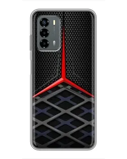 Чехол для Blade V40 Vita с картинкой «Mercedes Carbon Grid»