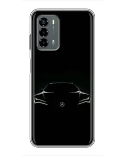 Чехол для Blade V40 Vita с картинкой «Mercedes — силуэт авто» Чехол для Blade V40 Vita с картинкой «Mercedes — силуэт авто»
