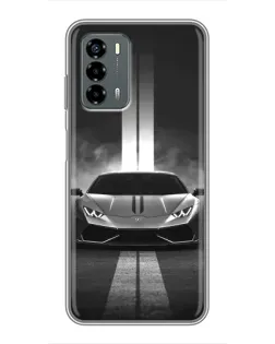 Чехол для Blade V40 Vita с картинкой «Lamborghini симметрия дорог»