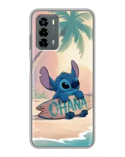 Чехол для Blade V40 Vita с картинкой «Стич на серфе»