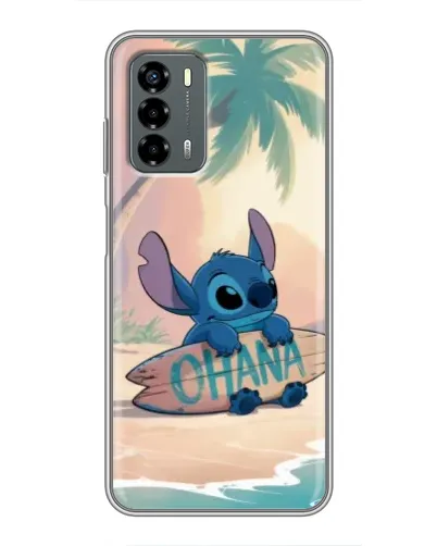 Чехол для Blade V40 Vita с картинкой «Стич на серфе»