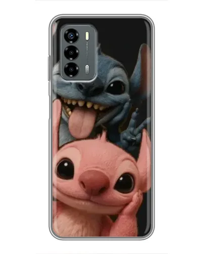 Чехол для Blade V40 Vita с картинкой «Стич и Ангел»
