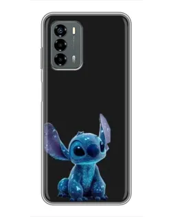 Чехол для Blade V40 Vita с картинкой «Стич на черном»