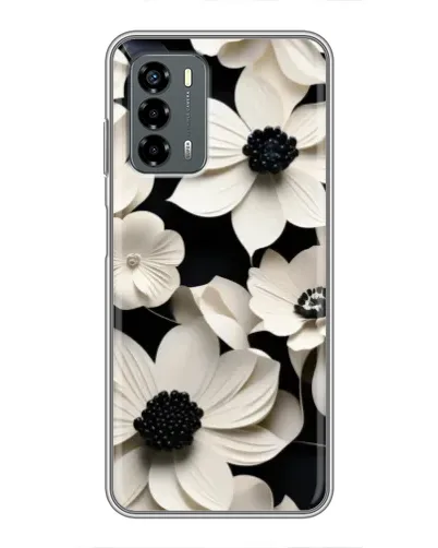 Чехол для Blade V40 Vita с картинкой «Объемные белые цветы» Чехол для Blade V40 Vita с картинкой «Объемные белые цветы»