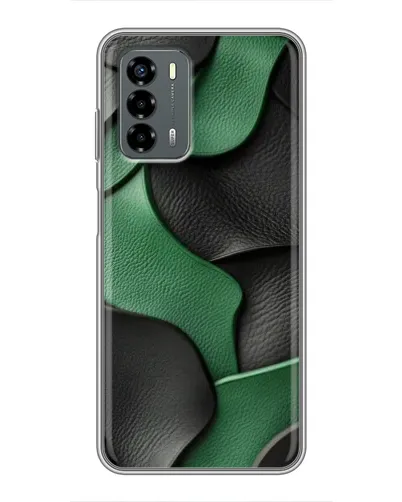 Чехол для Blade V40 Vita с картинкой «Зеленые кожаные волны» Чехол для Blade V40 Vita с картинкой «Зеленые кожаные волны»