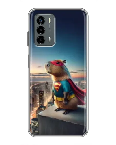 Чехол для Blade V40 Vita с картинкой «Капи-мен супергерой»