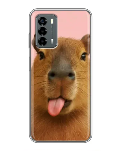 Чехол для Blade V40 Vita с картинкой «Капибара с языком»
