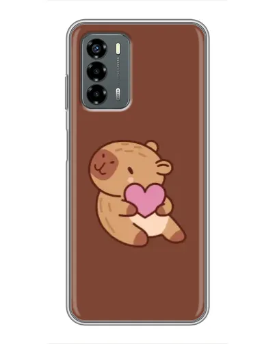 Чехол для Blade V40 Vita с картинкой «Капибара с сердцем»