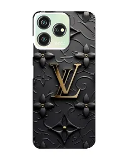 Чехол для ZTE Blade V50 Design с картинкой «Кожаная текстура LV»