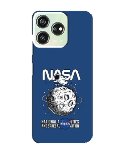 Чехол для ZTE Blade V50 Design с картинкой «NASA — лунная миссия»