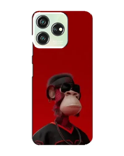 Чехол для ZTE Blade V50 Design с картинкой «Bored Ape в красном» Чехол для ZTE Blade V50 Design с картинкой «Bored Ape в красном»