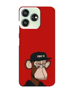 Чехол для ZTE Blade V50 Design с картинкой «Bored Ape — красный фон»