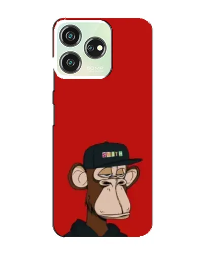 Чехол для ZTE Blade V50 Design с картинкой «Bored Ape — красный фон» Чехол для ZTE Blade V50 Design с картинкой «Bored Ape — красный фон»