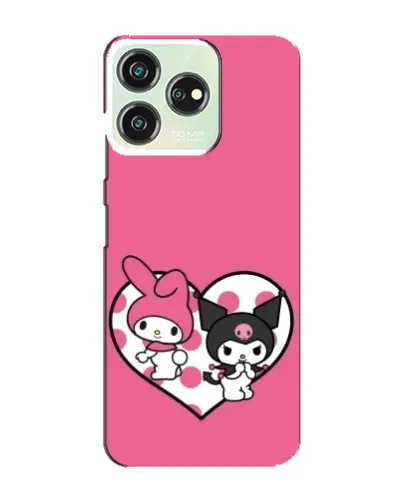 Чехол для ZTE Blade V50 Design с картинкой «Kuromi и My Melody»