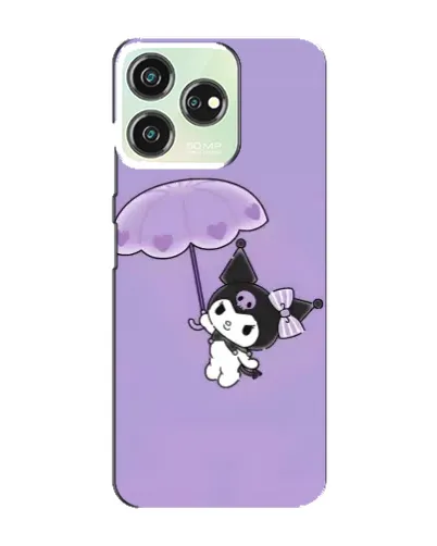 Чехол для ZTE Blade V50 Design с картинкой «Kuromi с зонтиком»