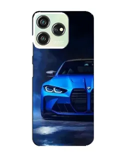 Чехол для ZTE Blade V50 Design с картинкой «Голубая BMW M4»