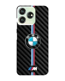 Чехол для ZTE Blade V50 Design с картинкой «Эмблема BMW и карбон»