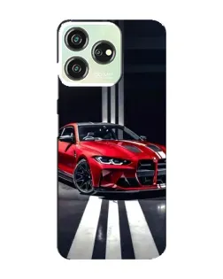 Чехол для ZTE Blade V50 Design с картинкой «Красная BMW на дороге»