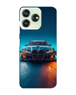 Чехол для ZTE Blade V50 Design с картинкой «BMW — огни неона»