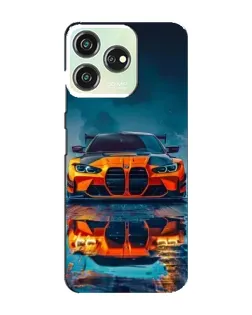 Чехол для ZTE Blade V50 Design с картинкой «BMW — золотая эмблема»