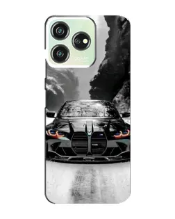 Чехол для ZTE Blade V50 Design с картинкой «BMW — акварельный дрифт»