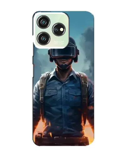 Чехол для ZTE Blade V50 Design с картинкой «PUBG — реалистичный герой»