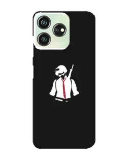 Чехол для ZTE Blade V50 Design с картинкой «PUBG — силуэт воина»