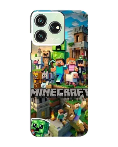 Чехол для ZTE Blade V50 Design с картинкой «Замок Minecraft»