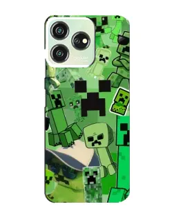 Чехол для ZTE Blade V50 Design с картинкой «Криперы Minecraft» Чехол для ZTE Blade V50 Design с картинкой «Криперы Minecraft»