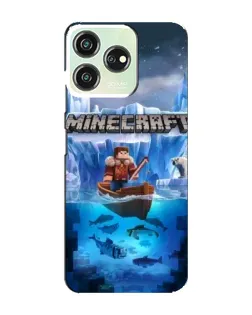 Чехол для ZTE Blade V50 Design с картинкой «Minecraft ледяной мир» Чехол для ZTE Blade V50 Design с картинкой «Minecraft ледяной мир»
