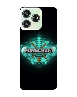 Чехол для ZTE Blade V50 Design с картинкой «Minecraft Diamond лого» Чехол для ZTE Blade V50 Design с картинкой «Minecraft Diamond лого»