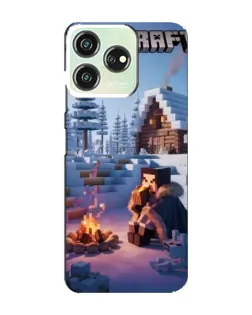 Чехол для ZTE Blade V50 Design с картинкой «Зимний Minecraft» Чехол для ZTE Blade V50 Design с картинкой «Зимний Minecraft»