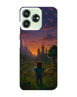Чехол для ZTE Blade V50 Design с картинкой «Стив у башни» Чехол для ZTE Blade V50 Design с картинкой «Стив у башни»