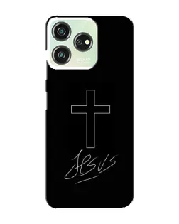 Чехол для ZTE Blade V50 Design с картинкой «Графический крест Jesus»