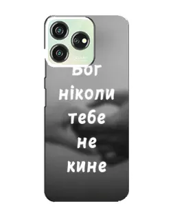 Чехол для ZTE Blade V50 Design с картинкой «Бог не бросит»
