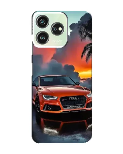 Чехол для ZTE Blade V50 Design с картинкой «Audi — закат»