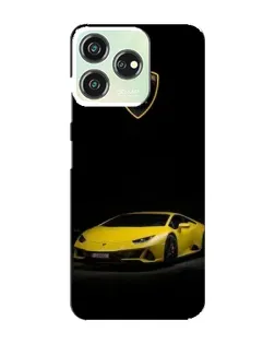 Чехол для ZTE Blade V50 Design с картинкой «Lamborghini желтый акцент»