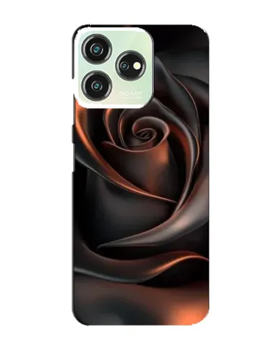 Чехол для ZTE Blade V50 Design с картинкой «Шелковая черная роза»